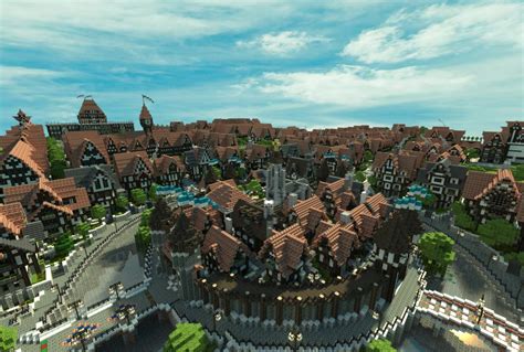 town center minecraft|Ferrodwynn Towncenter (Huge medieval city) .